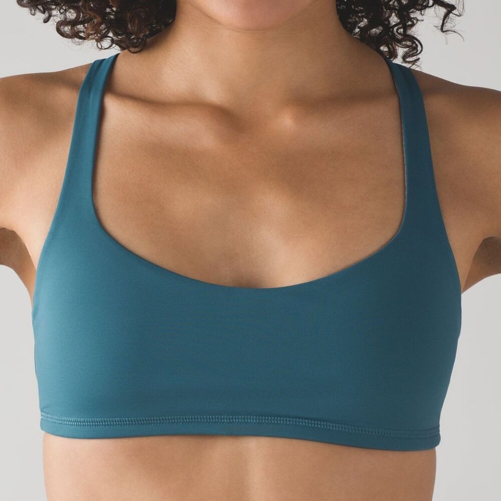 Lululemon Blue/Teal Free to Be Bra - Size 6 - Picture 5 of 7